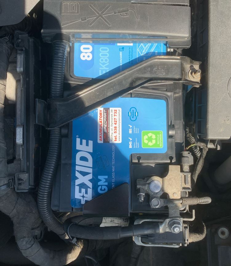 Akumulator zamontowany w Opel Zafira Tourer C 1.6 CDTI Start-Stop 2018 rok